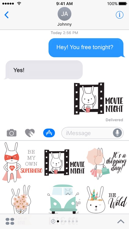 Little Funny Bunny Stickers!