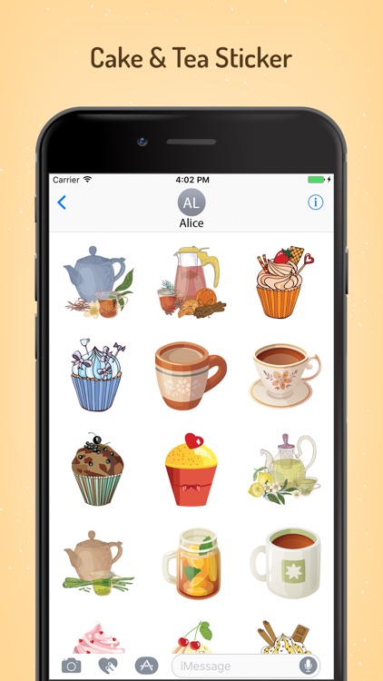Appetizing Cake & Tea Stickers screenshot-1