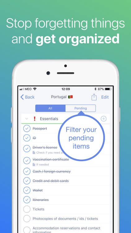 Packing List Checklist screenshot-3