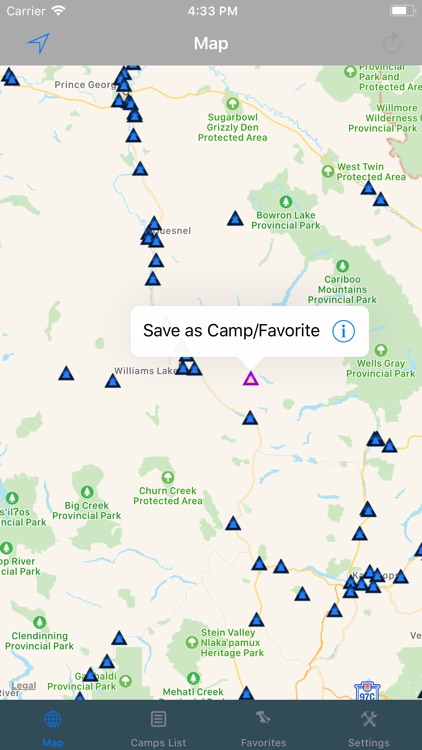 British Columbia– Camps & RV's screenshot-3