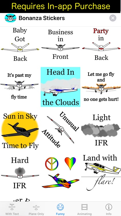 V-tail Bonanza Sticker App screenshot-3