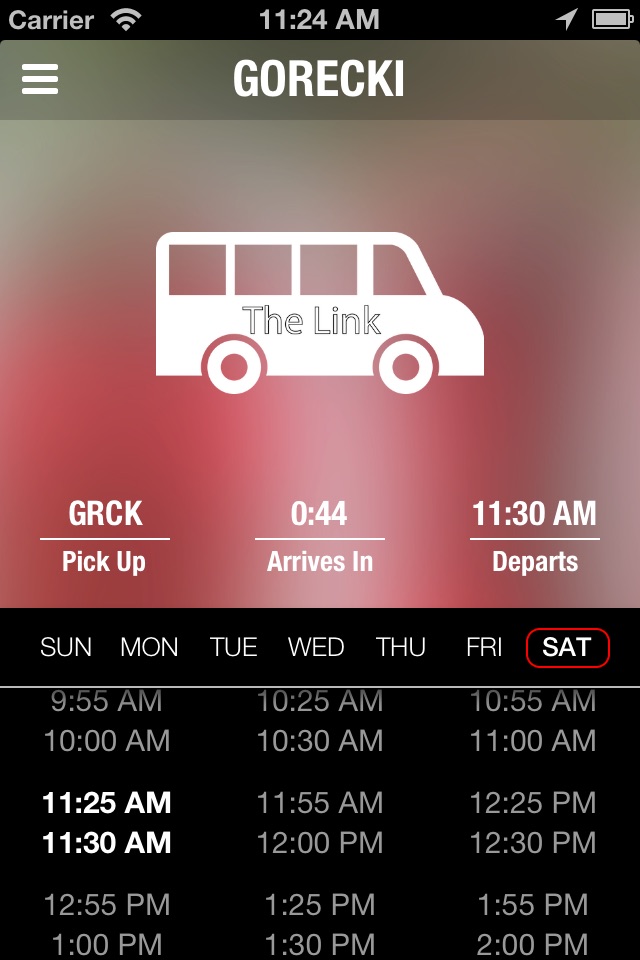 The Link, Bus Schedule screenshot 2