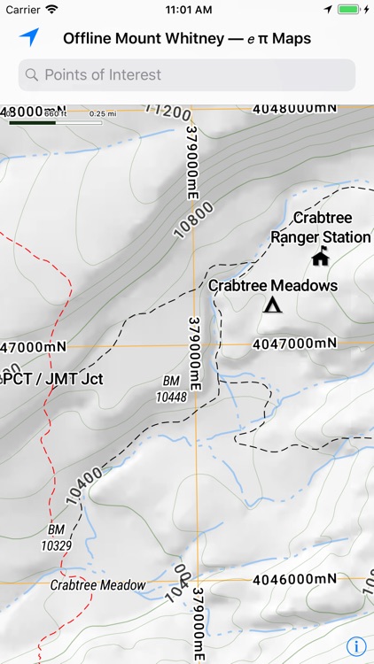 Offline Mount Whitney Map