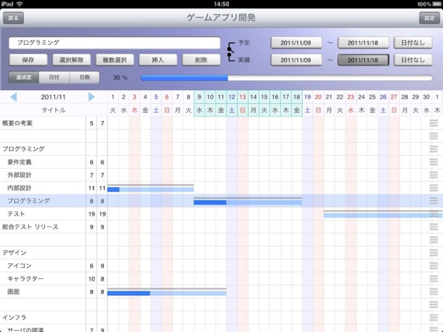 Cloud Gantt(簡単スケジュール管理)