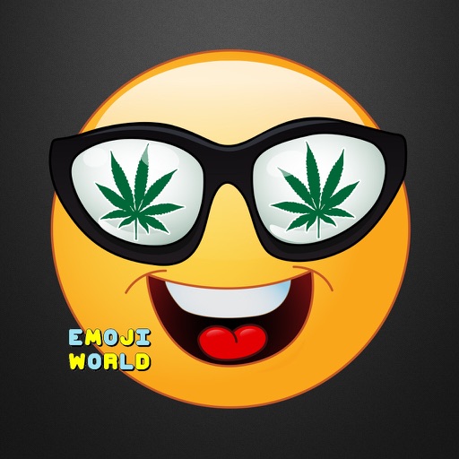 Weed Emoji - Stoned High Emoji icon