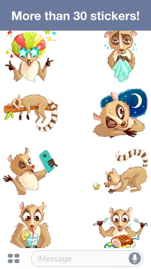 Lemur - Cute stickers(圖4)-速報App