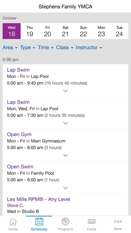 Stephens Family YMCA screenshot-3