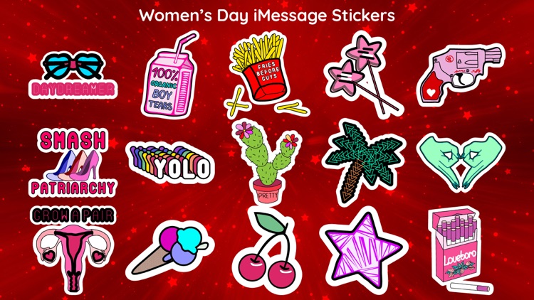 Awesome Women's Day Stickers