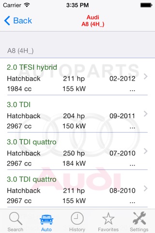 Autoparts for Audi screenshot 4