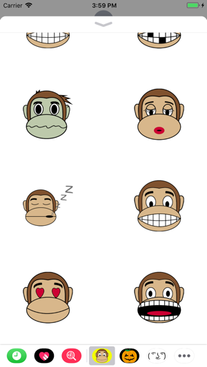 Monkey Emoji Stickers(圖4)-速報App