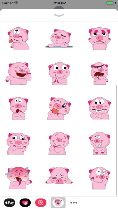PinkFatPig Animated Stickers screenshot 3