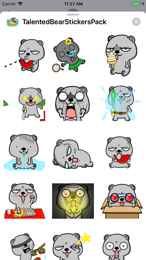 Talented Bear Stickers Pack(圖4)-速報App