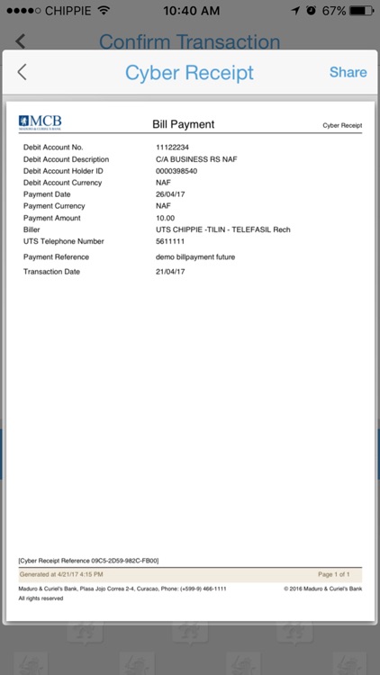 MCB Mobile Banking Curaçao screenshot-4
