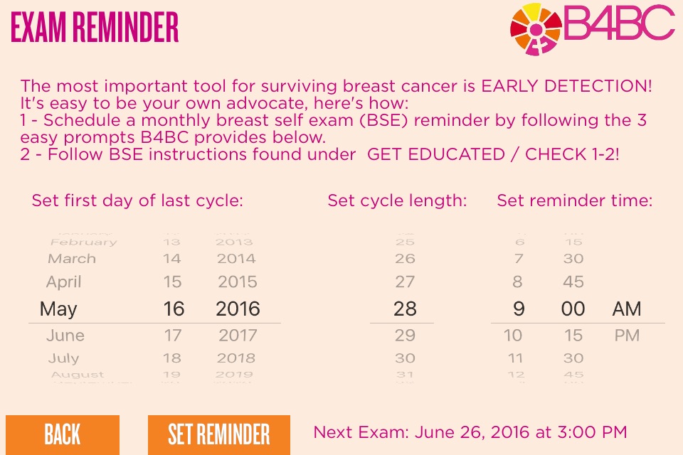 B4BC - Boarding for Breast Cancer screenshot 2