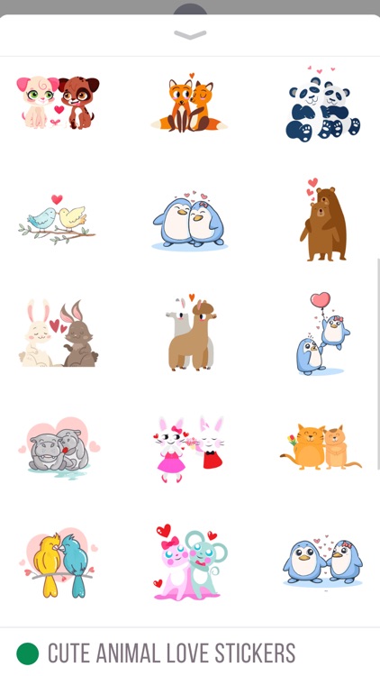 Cute Animal Love Stickers