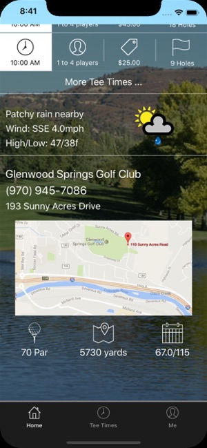 Glenwood Springs Tee Times(圖2)-速報App