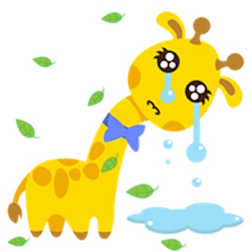 Adorable Tiny Giraffe Sticker icon