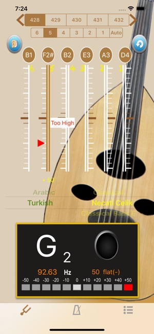 烏德琴調音器 - Tuner for Oud(圖3)-速報App