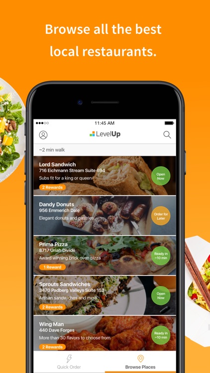 LevelUp: Order food ahead