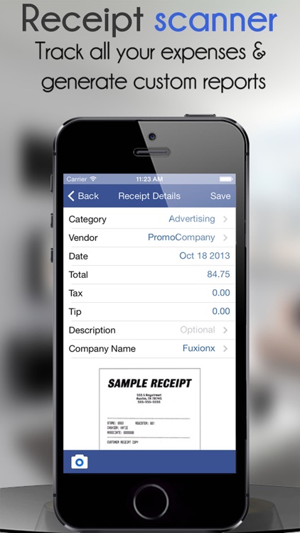 Receipt Scanner-Expense Report screenshot-0