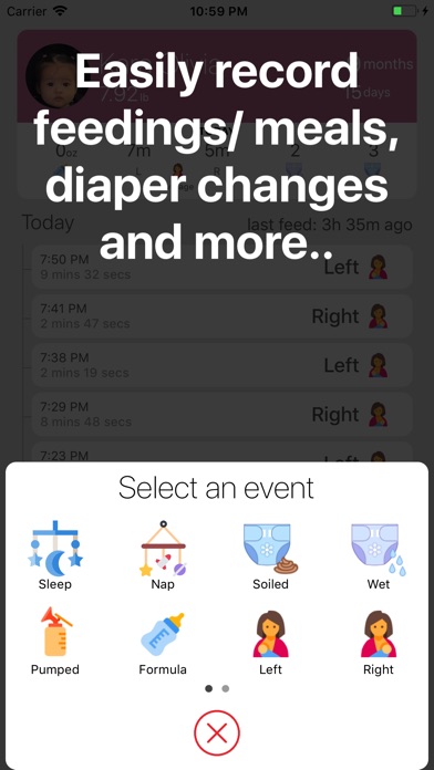 BabyPad - Newborn Tracking App screenshot 2