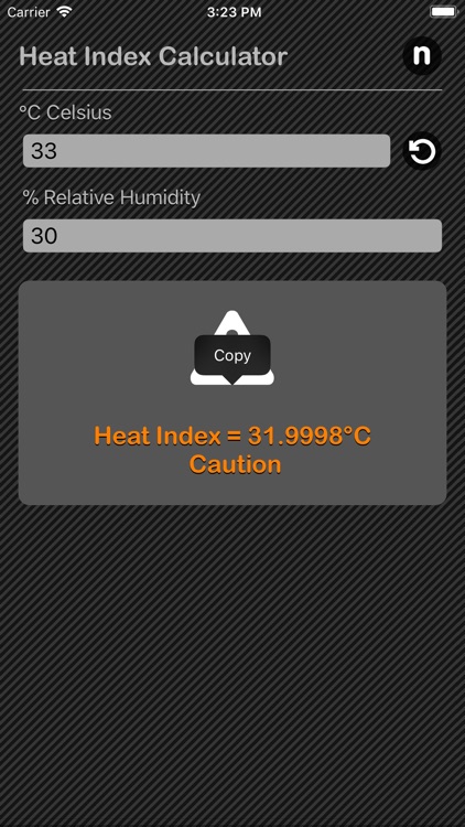 Heat Index Claculator screenshot-3