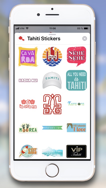 Tahiti Stickers for iMessage screenshot-7