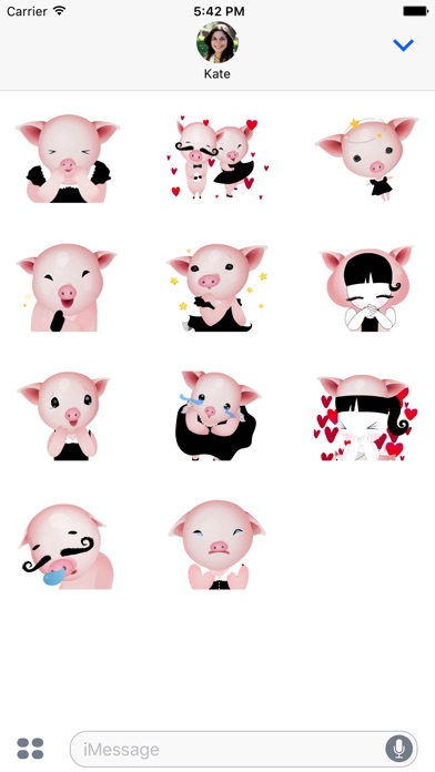 Fat Piggy Animated Emoji Stickers screenshot 2