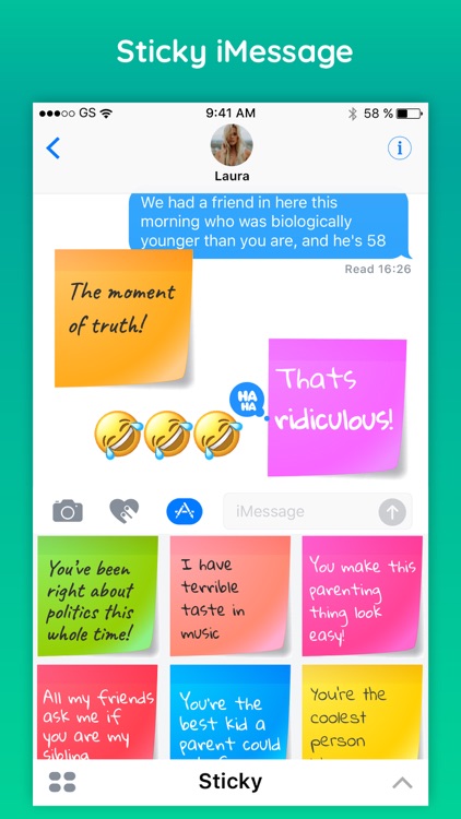 Sticky - Notes & Quotes Text Colorful Sticker Pack screenshot-1