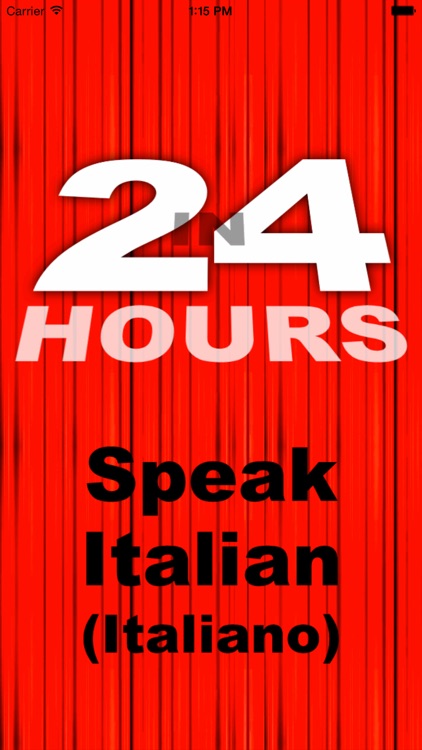 In 24 Hours Learn Italian