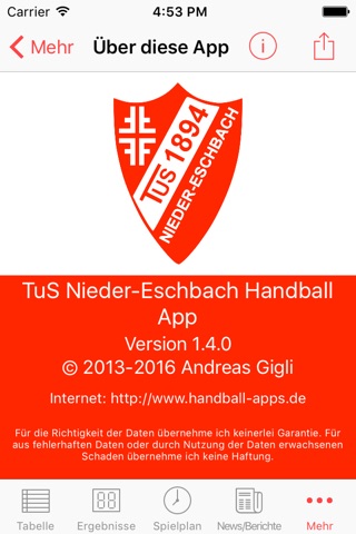 TuS Nieder-Eschbach Handball screenshot 4