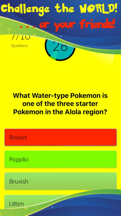 Pokemon Alola Region Quizzes