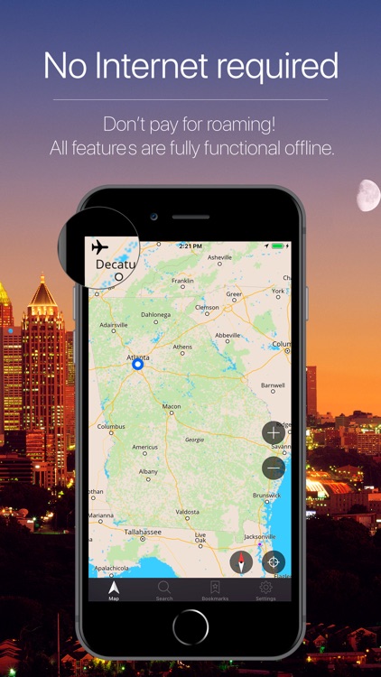 Georgia, US Offline Navigation