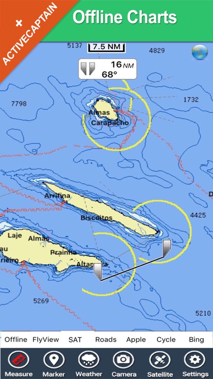 Azores Islands charts GPS map Navigator