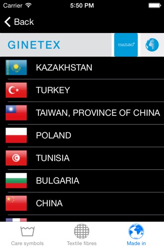 GINETEX Pflegesymbole screenshot 4