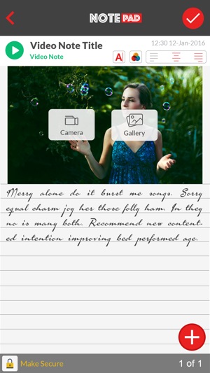 Secure Notepad - Text, Picture, Video & List(圖3)-速報App