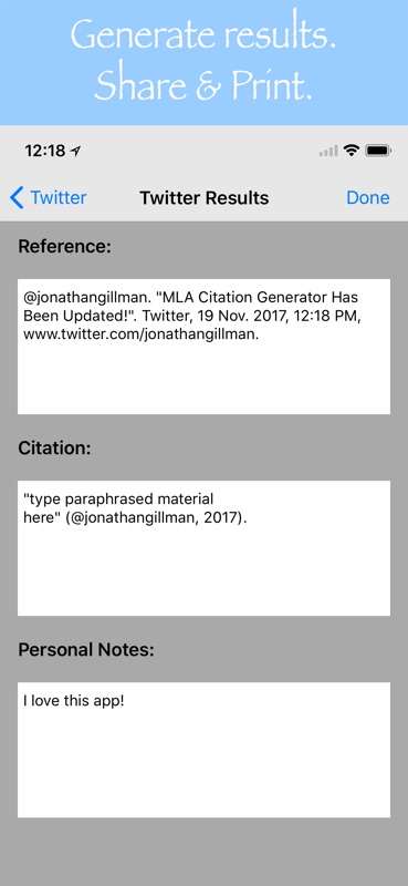 mla in text citation generator