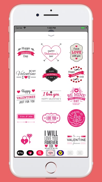 Valentines Day stickers emoji screenshot 2