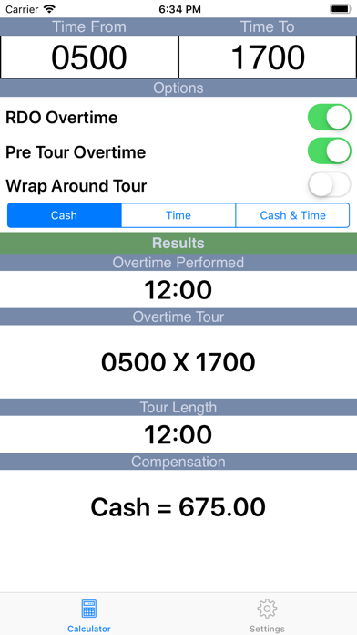 Overtime Calculator 2.0 screenshot 2