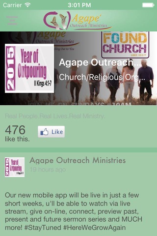 Agape Outreach Ministries screenshot 2