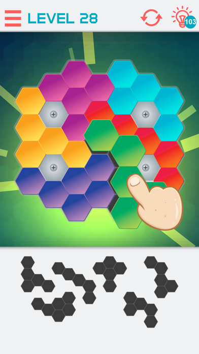 Hexagon Graph Puzzles screenshot 4