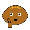 Rugby Ball Emoji Sticker