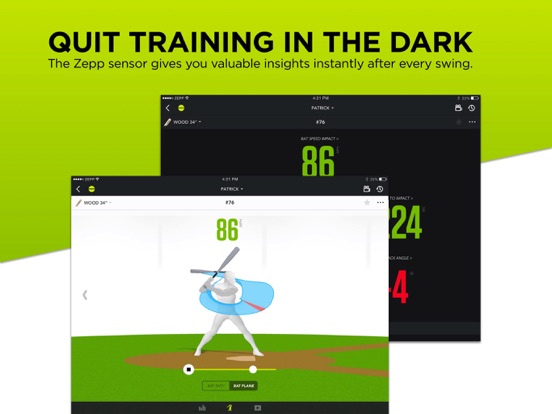 Zepp Baseball & Softball Swing Analyzer screenshot