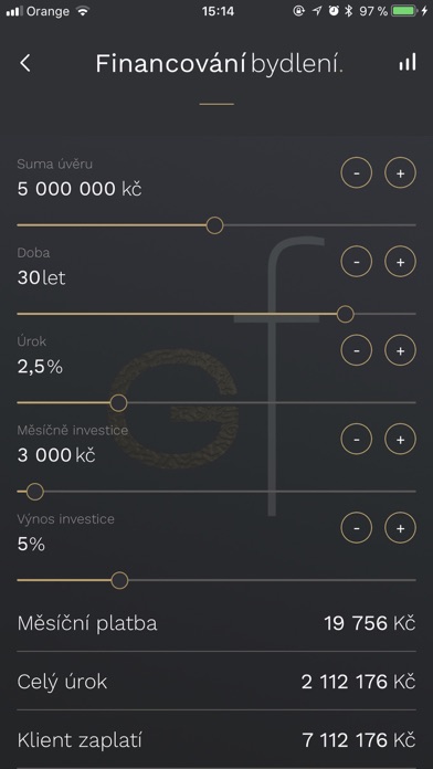 GoldenFin Finanční kalkulačka screenshot 3