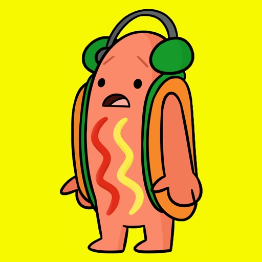 Dancing Hot Dog Meme Stickers icon