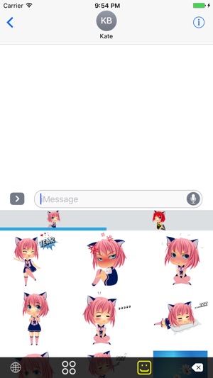 Sira & Mira - Chibi Manga Emoji Sticker Keyboard(圖4)-速報App