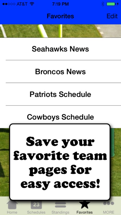 Football Scores & Schedules - NFL Edition