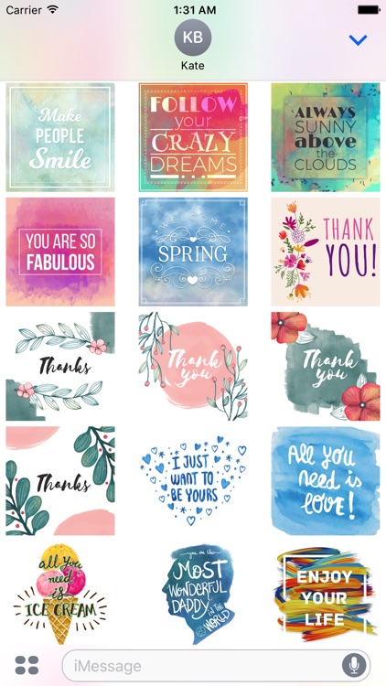 Watercolor Quotes - Positive & Inspiration & Love screenshot-3