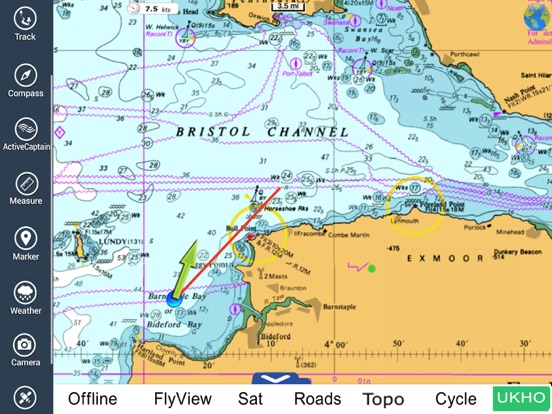 Marine : South West England HD - GPS Map Navigatorのおすすめ画像1