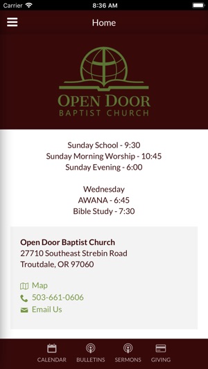 Open Door Baptist Troutdale(圖1)-速報App